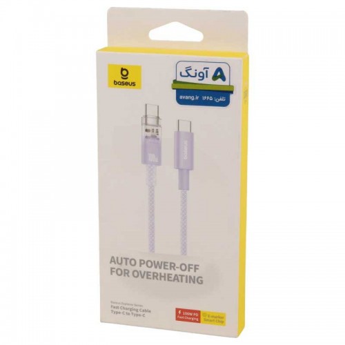 کابل تبدیل USB-C به USB-C بیسوس مدل P10319703411-00 به طول 1 متر